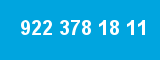 922 378 18 11 922 378 18 11